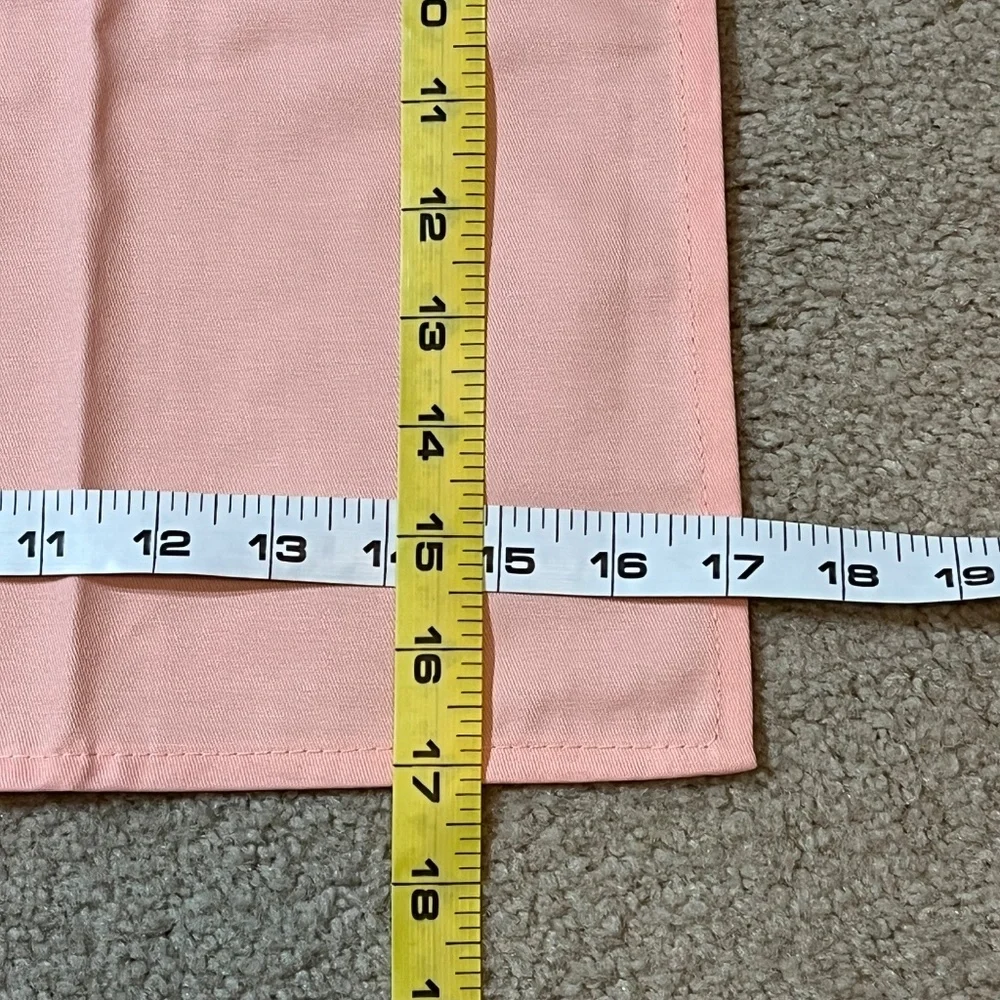 NEW set of 4 peach linen napkins 100% cotton
